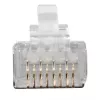 ACT RJ45 (8P/8C) CAT6A afgeschermde modulaire connector voor ronde kabel met massieve of litze aders