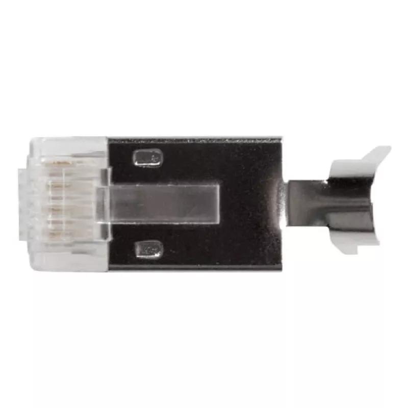 ACT RJ45 (8P/8C) CAT6A afgeschermde modulaire connector voor ronde kabel met massieve of litze aders