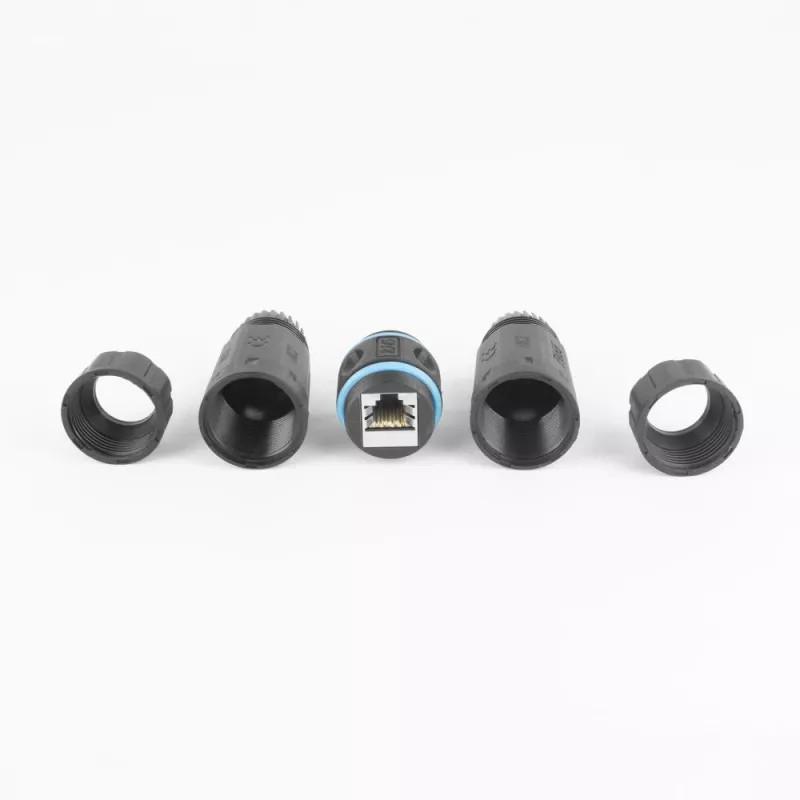 ACT afgeschermde CAT6A outdoor IP68 RJ45-koppeling SD6522, Cat6A afgeschermde Ethernet inline-koppeling