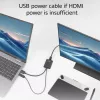 ACT HDMI naar USB Type-C bus adapter, 4K@60Hz. Kabellengte: 0,25 m, aansluiting 1: USB Type-C, aansluiting 2: HDMI + USB. Aantal per verpakking: 1 stuk