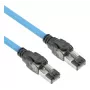 ACT S/FTP Cat6A B2ca PoE++ 100W vorkonfektionierte installatiekabel met RJ45 stekker-stekker, model FB0090, 90 m, massieve ader