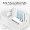 ACT S/FTP Cat6A B2ca PoE++ 100W vorkonfektionierte installatiekabel met RJ45 stekker-stekker, model FB0090, 90 m, massieve ader