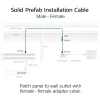 ACT CAT6A S/FTP B2ca PoE++ 100W massieve vorkonfektionierte installatiekabel FB0175