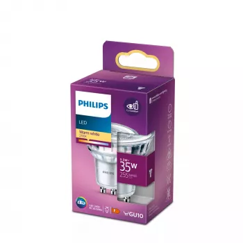 Philips spot 35W PAR16 GU10 warmwit 3,5W 255lm 15000h