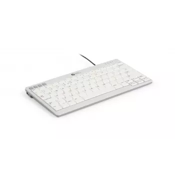 BakkerElkhuizen UltraBoard 950 V2 UK Qwerty, bedraad, USB, scissor-toetsen, QWERTY, donkergrijs, lichtgrijs