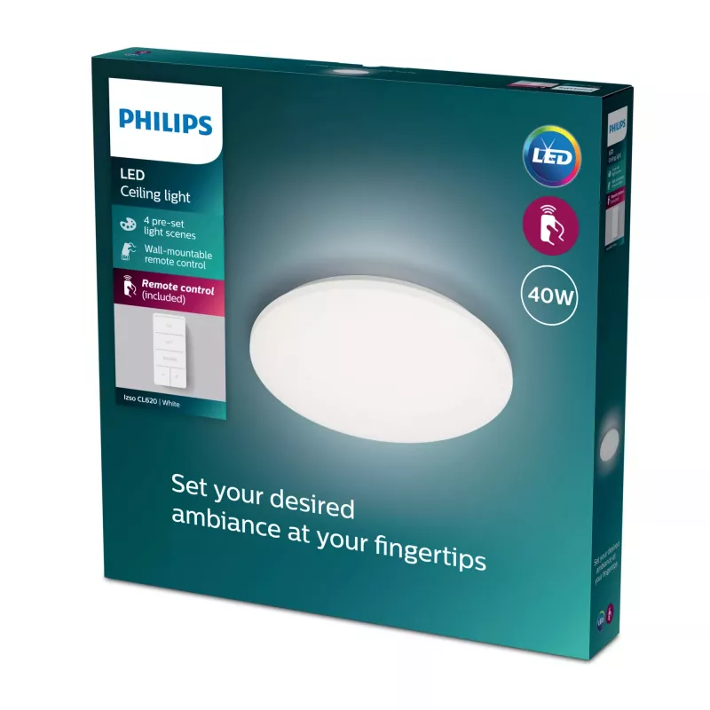 Philips Functional Izso plafondlamp 40 W, LED, 4300 lm, IP20, wit