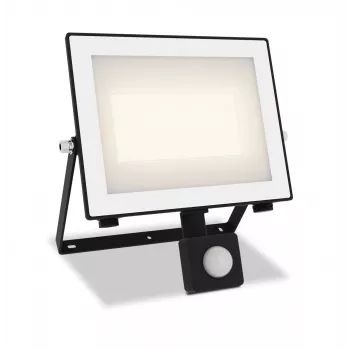 Buitenwandlamp Philips Lois 50W LED, zwarte metalen behuizing, niet-vervangbare lichtbron, 220–240V