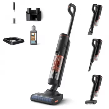 Philips 6000 serie XW6264/11 steelstofzuiger/elektrische bezem batterij droog & nat cyclonisch zakloos grijs