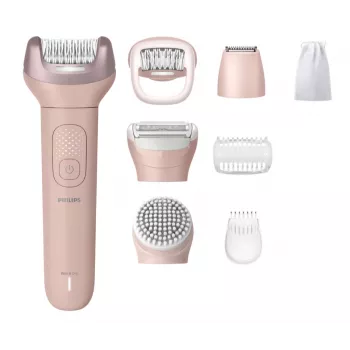 Epilator Philips Series 9000 BRE719/00 — draadloos nat & droog, 32 pincetten, 2 snelheden, roze