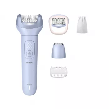 Epilator Philips 8000 Series BRE711/00 — 32 pincetten, 2 snelheden, nat en droog gebruik, ingebouwde Li-Ion-accu, blauw