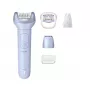 Epilator Philips 8000 Series BRE711/00 — 32 pincetten, 2 snelheden, nat en droog gebruik, ingebouwde Li-Ion-accu, blauw