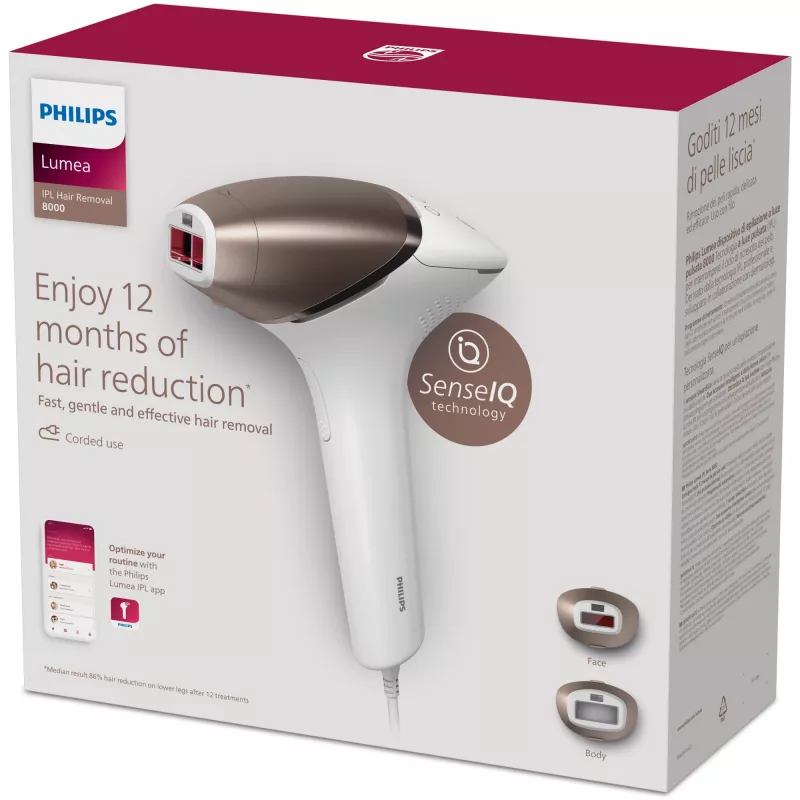 Philips Lumea Prestige Lumea IPL 8000 Series BRI945/00 IPL-ontharingsapparaat met SenseIQ