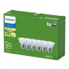 Philips Ultra Efficient LED-lamp GU10, 2,1 W (equivalent van 50 W), 2700 K, 36 graden, 6-pack