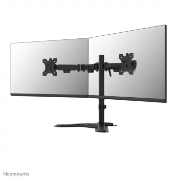 Dubbele monitorstandaard Neomounts DS45-600BL2 voor 10–32 inch schermen, ondersteunt 2 displays, max. 6 kg, VESA 75x75–100x100, vrijstaand, zwart