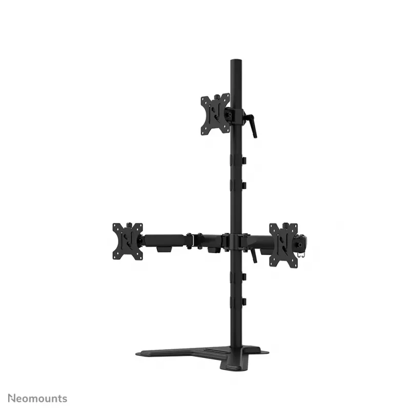 Neomounts DS45-600BL2-1 triple-monitorstandaard 25,4–81,3 cm (10–32 inch)