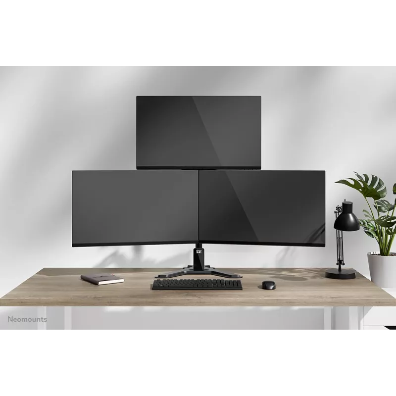 Neomounts DS45-600BL2-1 triple-monitorstandaard 25,4–81,3 cm (10–32 inch)