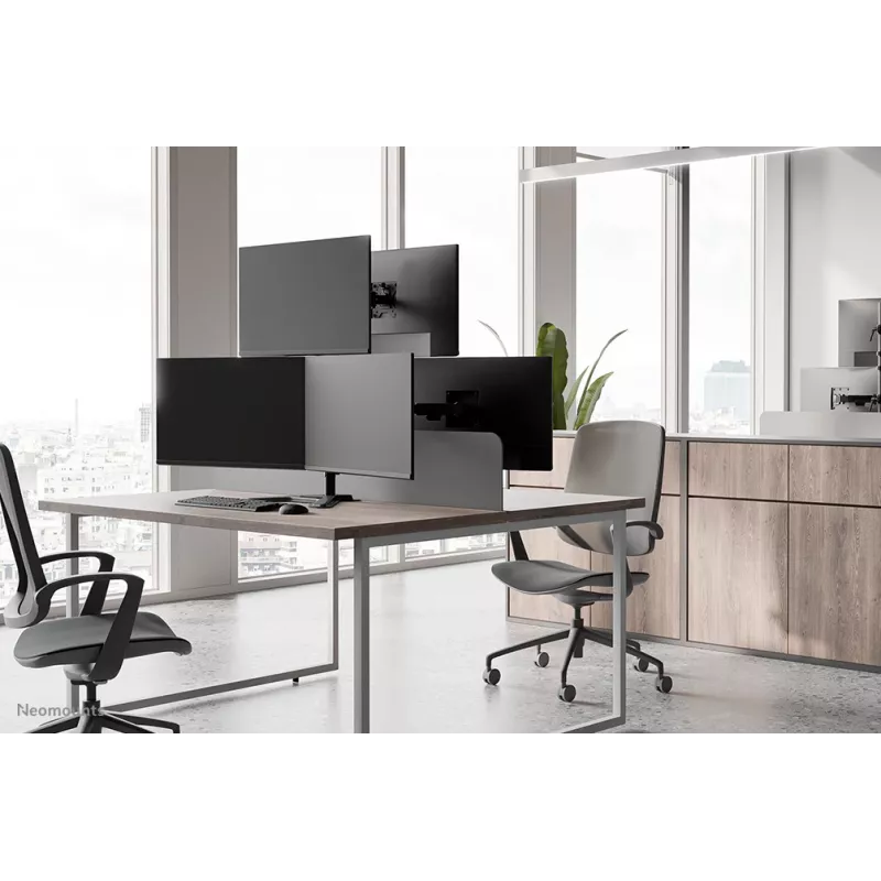 Neomounts DS45-600BL2-1 triple-monitorstandaard 25,4–81,3 cm (10–32 inch)