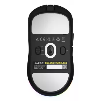 HATOR Quasar 3 draadloze muis gaming ambidexter RF draadloos + Bluetooth + USB Type-A optisch 12000 DPI