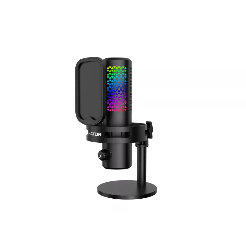 HATOR Dreamcast X, zwart, podcastmicrofoon, -32 dB, 20 - 16000 Hz, 16 bit, 96 kHz, 70 dB