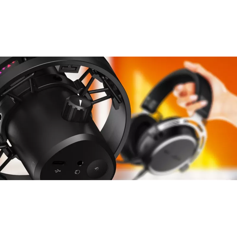 HATOR Dreamcast X, zwart, podcastmicrofoon, -32 dB, 20 - 16000 Hz, 16 bit, 96 kHz, 70 dB