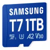 Samsung T7 microSD-kaart, 1 TB, MicroSDXC, UHS-I, 170 MB/s, klasse 3 (U3), V30