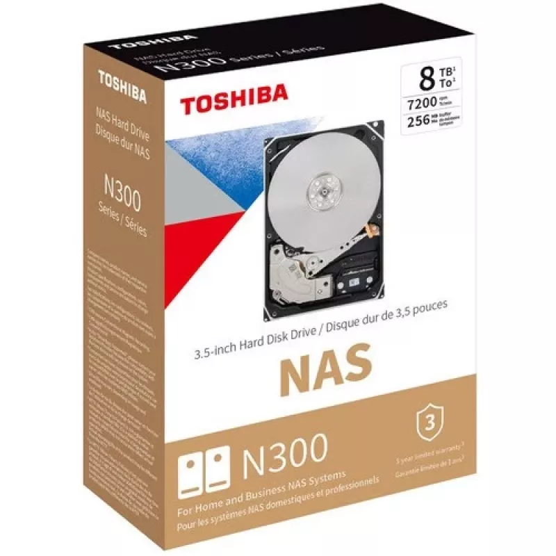 Toshiba HDWG480UZSVA opslagstation 8 TB SATA 6Gb/s