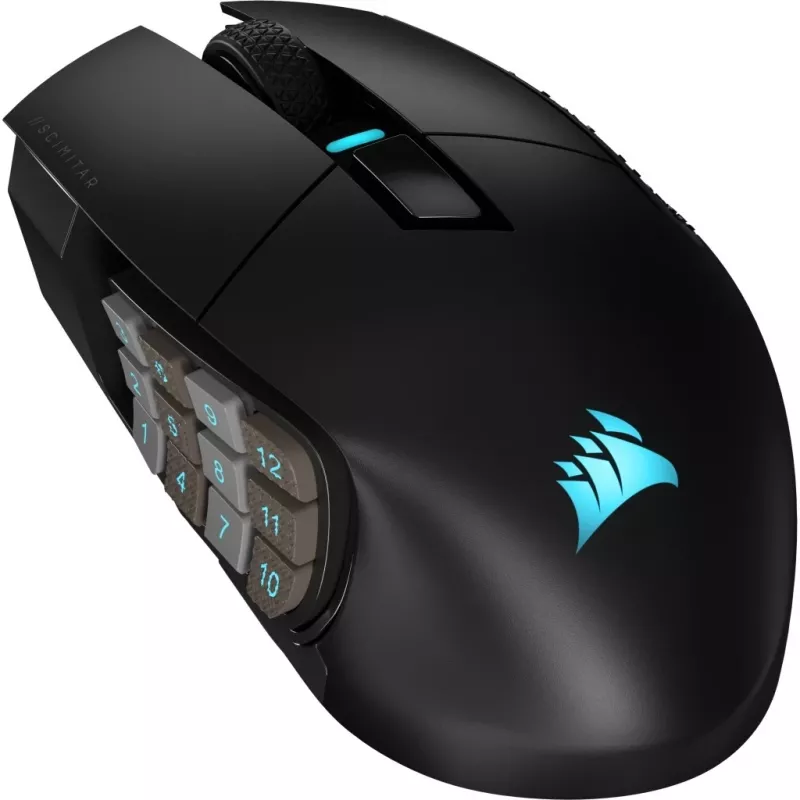 Corsair SCIMITAR ELITE WIRELESS muis gaming rechtshandig RF draadloos + Bluetooth + USB Type-C optisch 26000 dpi