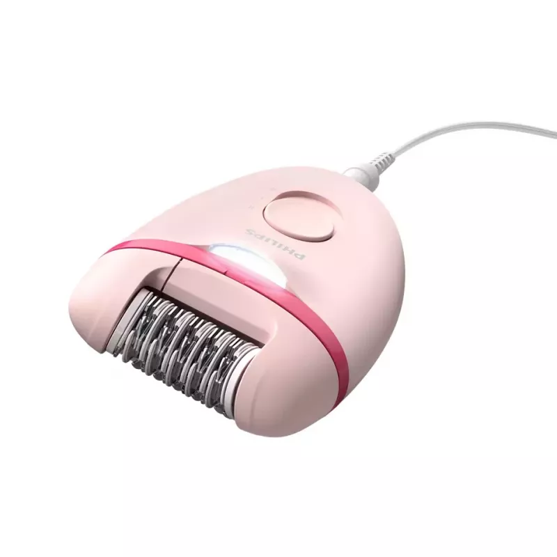 Philips Satinelle Essential BRE285/00 bedrade epilator, wit/roze