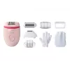 Philips Satinelle Essential BRE285/00 bedrade epilator, wit/roze