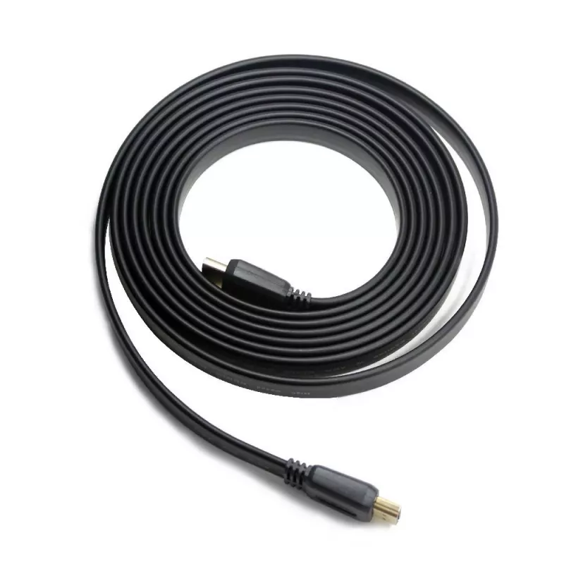 HDMI-HDMI-kabel v2.0 3D tv high speed ethernet 1,8 m plat (vergulde uiteinden)