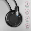 AXAGON HUE-P1AL hub 4-poorts USB 3.2 Gen 1 rond