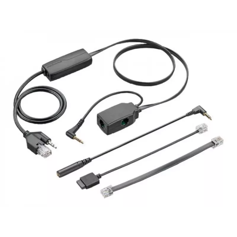 Elektronische hookswitch POLY APA-24 ALCATEL zwart stekker