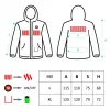 Verwarmde herenjas, maat: L, XL