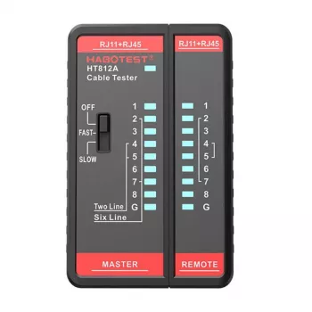 Netwerkkabeltester Habotest HT812A RJ45/RJ14/RJ12/RJ9