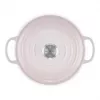 Le Creuset Signature gietijzeren ronde braadpan 24 cm shell pink