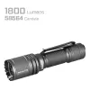 AceBeam P16 oplaadbare LED-zaklamp 1000 lumen grijs