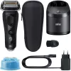 Braun Series 9 9352cc Sport foliescheerapparaat trimmer zwart grijs