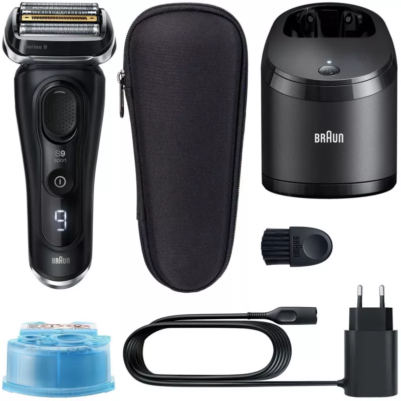 Braun Series 9 9352cc Sport foliescheerapparaat trimmer zwart grijs