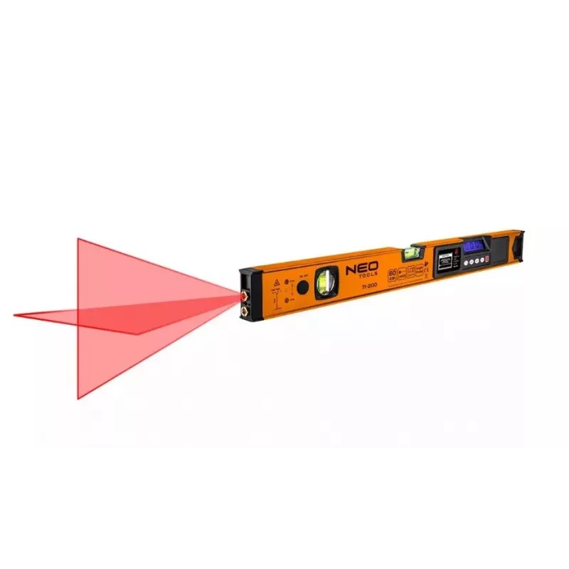 Neo Tools waterpas met elektronische weergave en laserpointer 60 cm