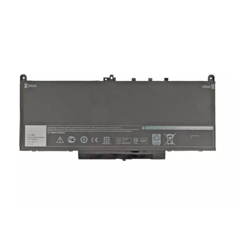 Mitsu accu voor Dell Latitude E7270, E7470, 7200 mAh (55 Wh)
