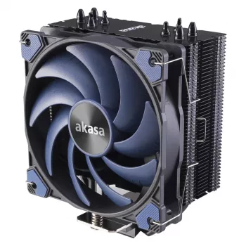 Akasa Alucia H4 Plus - Luchtkoeling - 12 cm - 33,1 dB - 56,3 cfm - zwart - blauw