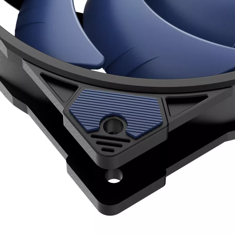 Akasa Alucia H4 Plus - Luchtkoeling - 12 cm - 33,1 dB - 56,3 cfm - zwart - blauw