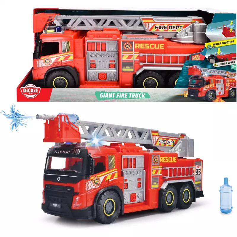 Speelgoedbrandweer Simba-Dickie Giant Fire Truck 203719031 met beweegbare onderdelen