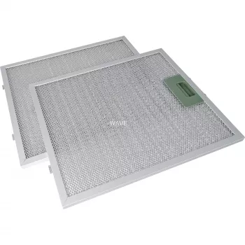 Respekta metalen vetfilter MIZ 1259IXCN — vervangfilter voor afzuigkap, 2-pack