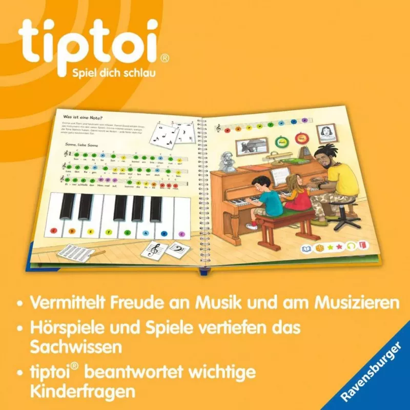 tiptoi Wieso? Weshalb? Warum? Wij ontdekken muziek, leerboek