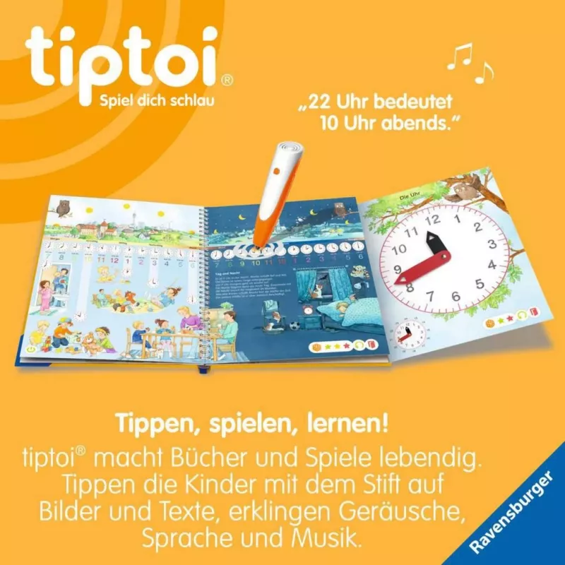 tiptoi Mijn leer- en speelwereld: Klok en tijd, leerboek