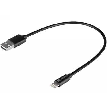 SANDBERG Lightning-adapter - USB mannelijk naar Lightning mannelijk - 20 cm - zwart - voor Apple iPad/iPhone/iPod (Lightning)
