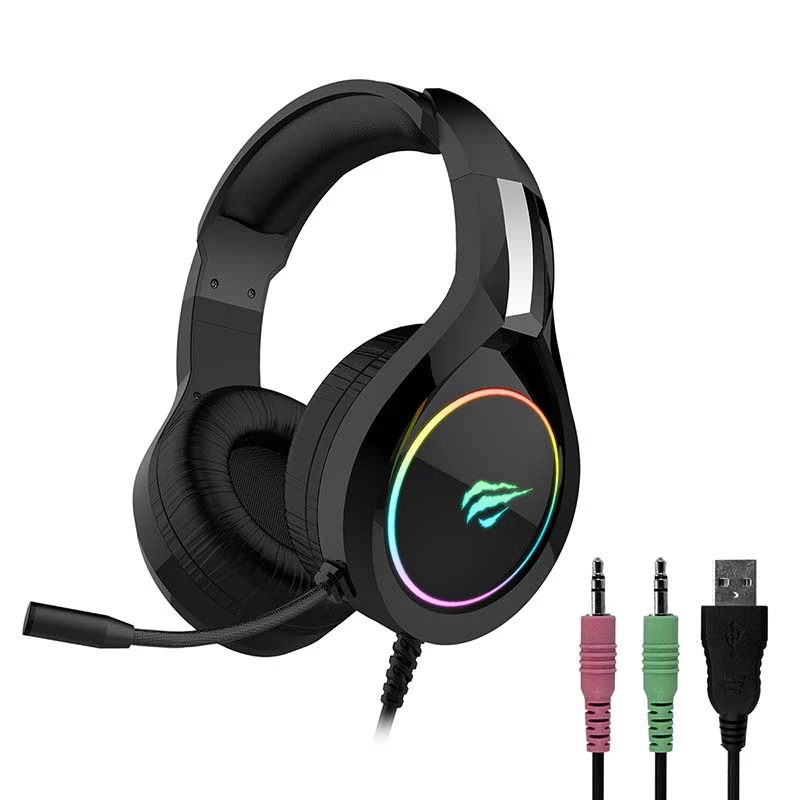Gaming-hoofdtelefoon Havit GAMENOTE H2232D RGB USB+3.5mm