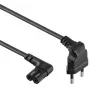 Snoer Gembird PC-184L 1 m H05VV-F CEE7/16 naar C7, 2,5 A, zwart
