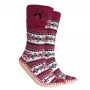 Glovii GQ5L huisschoenen enkellaarsjes unisex niet gespecificeerd bordeaux